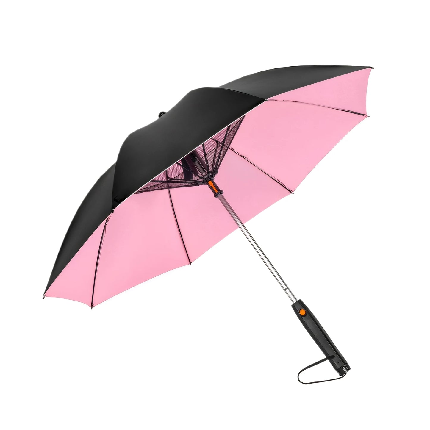 3-In-1 Sun Umbrella with Fan Misting Portable Fan Cooling Umbrella Summer Cooler for Outdoor Beach Outdoor Spray Fan Umbrella